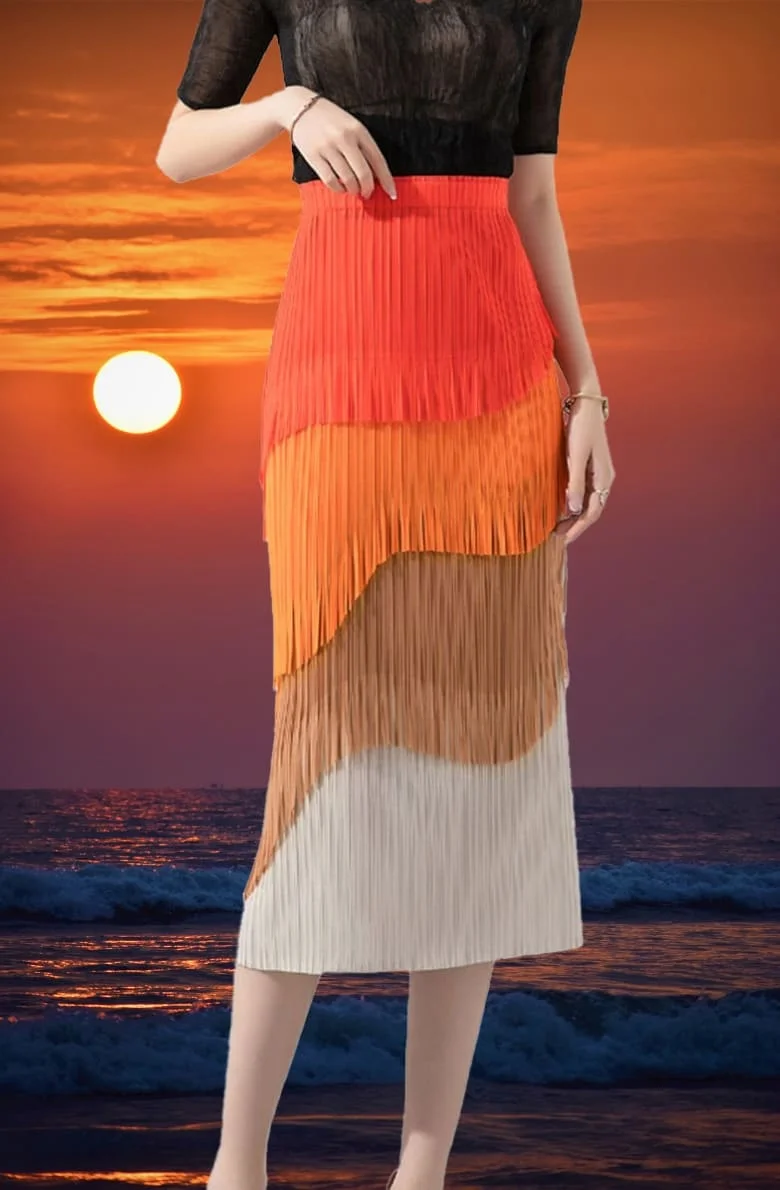 Midi Skirt Sunset Bliss